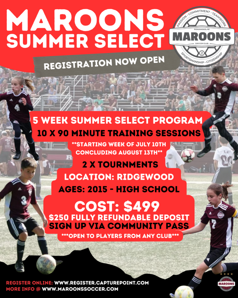 Maroons Summer Select Teams