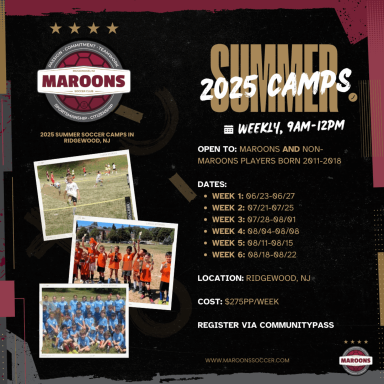 2025 Summer Soccer Camps - Ridgewood, NJ
